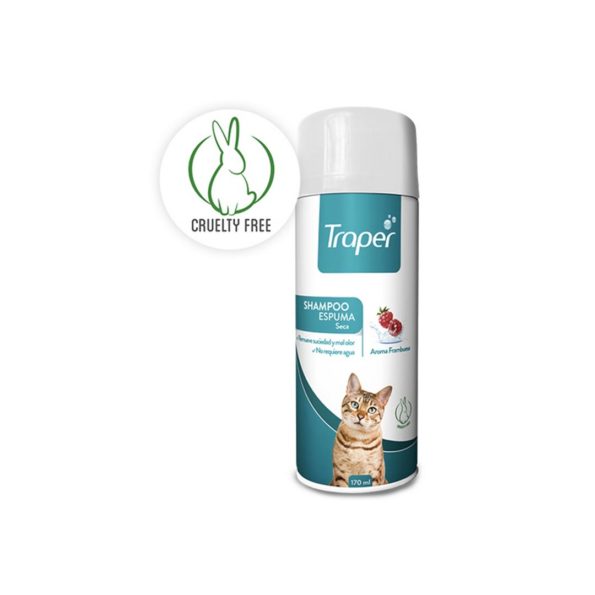 V02 595x595 - Shampoo Espuma Seca Traper Gato