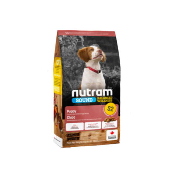 S2 595x595 - New S2 Nutram Sound Balance Wellness Puppy  Dog Food  2 Kg