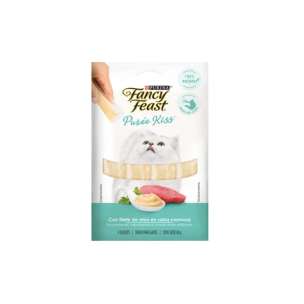 kiss 595x595 - Fancy Feast Puree Kiss Filete de Atún 40 g