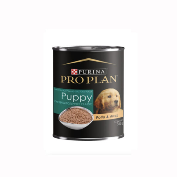 lata puppy 595x595 - Lata Pro Plan Puppy Pollo y Arroz