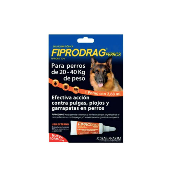 FP20 595x595 - Pipeta Fiprodrag Perro 2,68 ml 20-40 Kg